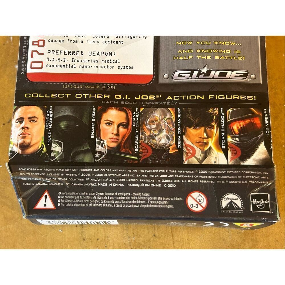 G.I. JOE The Rise of Cobra COBRA COMMANDER Action Figure Hasbro NEW Sealed 2009 - Picture 6 of 6